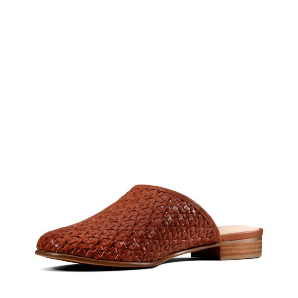 Clarks Womens Pure Blush Flat Shoes Brown | CA-2439871